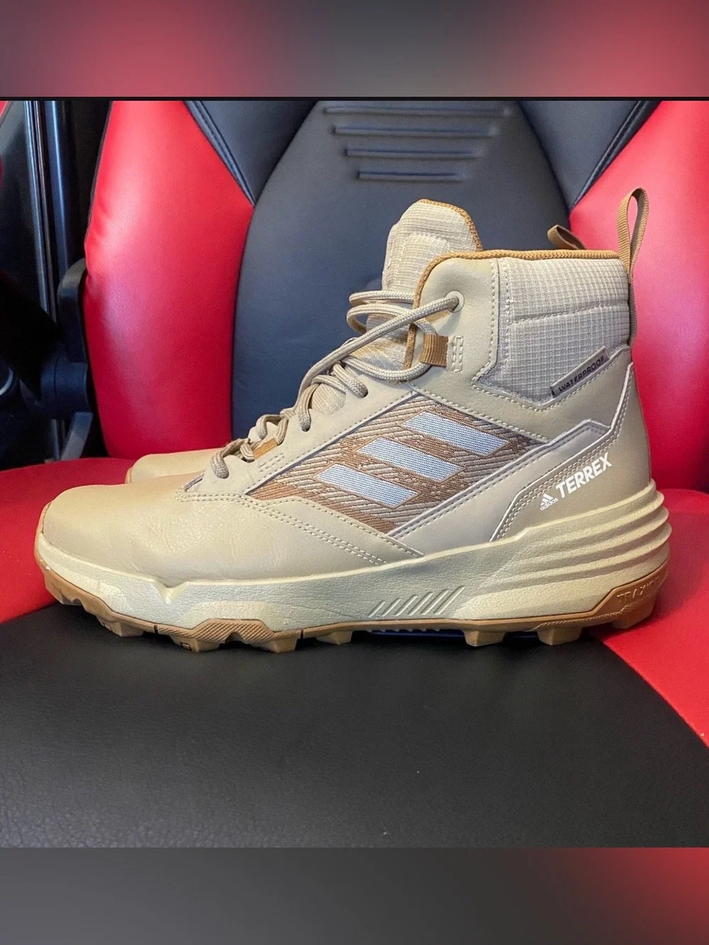 adidas Terrex Men’s Tan and Brown Hiking Boots